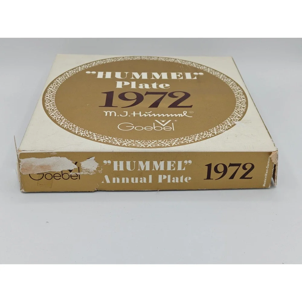 Goebel Hummel 1972 Annual Plate Hear Ye Hear‎ Ye West Germany HUM 265 with Box